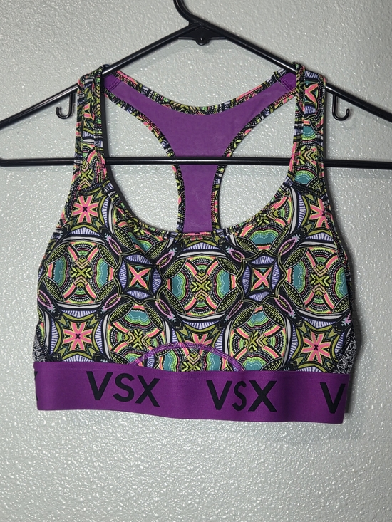 VSX Other - VSX Purple Multi-Color Racerback Sports Bra Size Medium